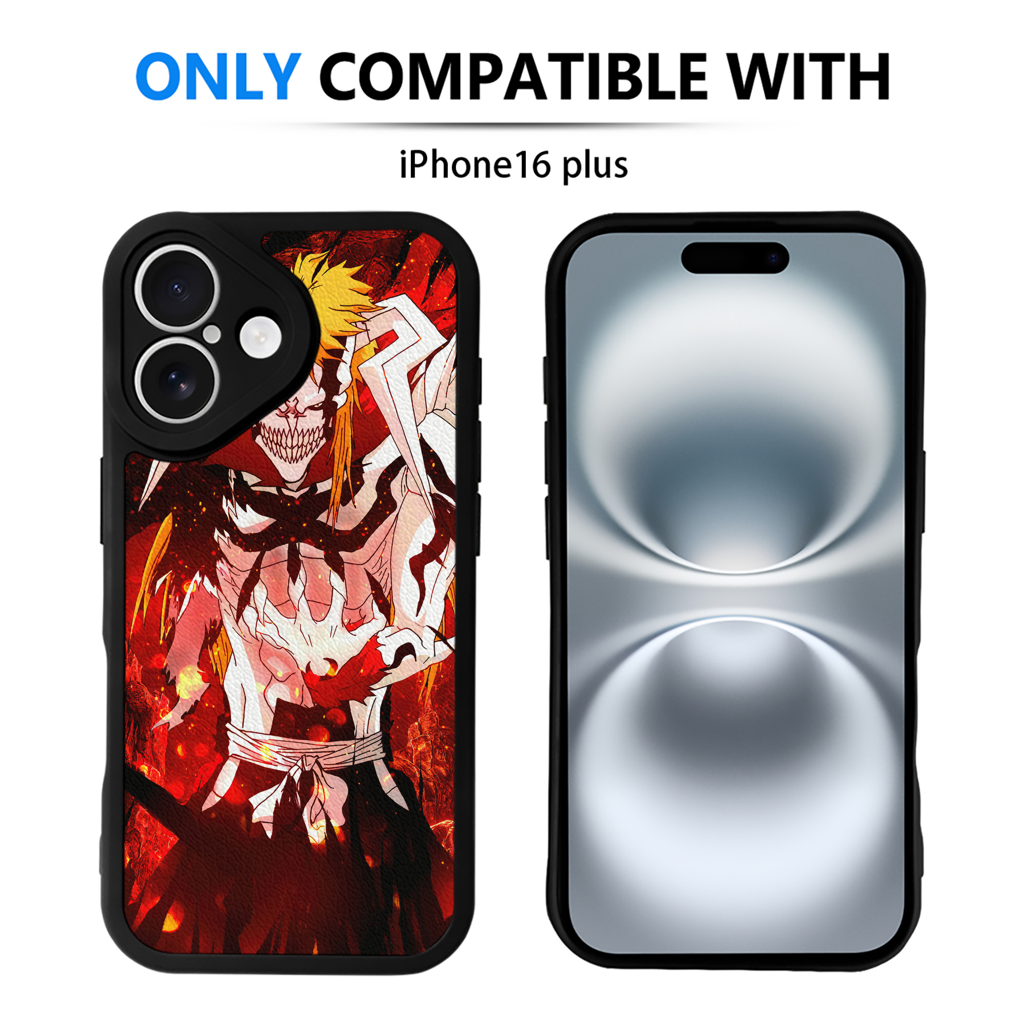 （画像用） ブリーチ BLEACH 【iPhone 16シリーズ対応】シリコンスマホケース（レザー調） 材質：シリコン